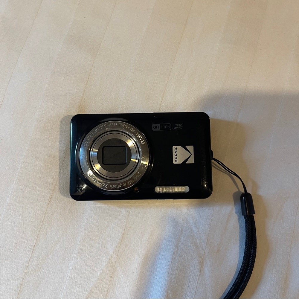 Kodak Black Compact Digital Camera with Wrist Strap